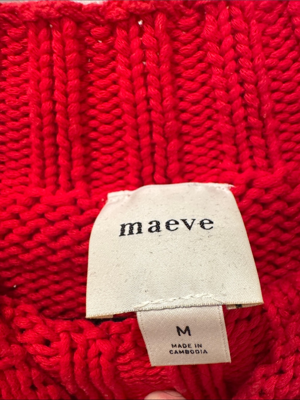 Anthropologie Red Heart Knit Sweater - Women - Picture 3 of 5